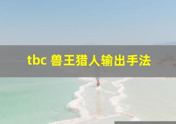 tbc 兽王猎人输出手法